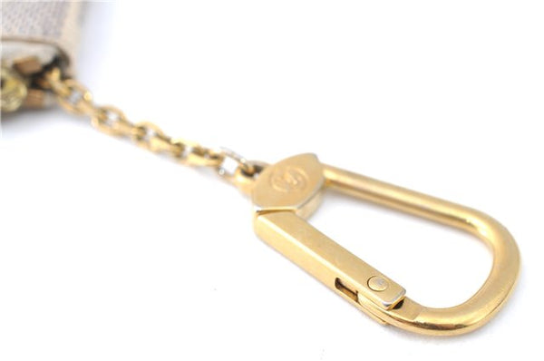 Authentic Louis Vuitton Damier Azur Pochette Cles Coin Case N62659 LV J1677