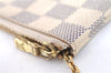 Authentic Louis Vuitton Damier Azur Pochette Cles Coin Case N62659 LV J1677