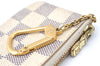 Authentic Louis Vuitton Damier Azur Pochette Cles Coin Case N62659 LV J1677