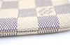 Authentic Louis Vuitton Damier Azur Pochette Cles Coin Case N62659 LV J1677