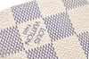 Authentic Louis Vuitton Damier Azur Pochette Cles Coin Case N62659 LV J1677