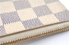 Authentic Louis Vuitton Damier Azur Pochette Cles Coin Case N62659 LV J1677