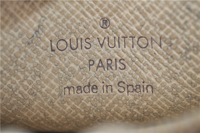 Authentic Louis Vuitton Damier Azur Pochette Cles Coin Case N62659 LV J1677