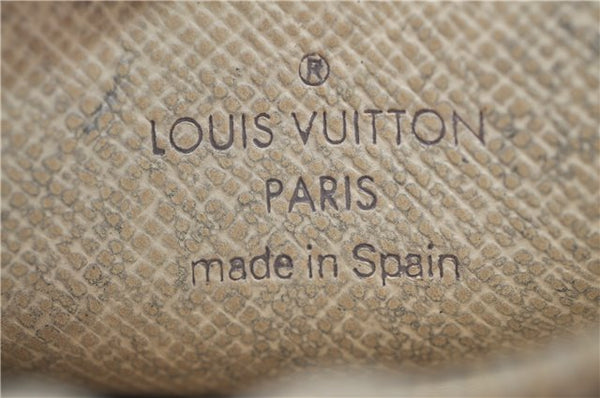 Authentic Louis Vuitton Damier Azur Pochette Cles Coin Case N62659 LV J1677