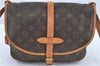 Auth Louis Vuitton Monogram Saumur 30 Shoulder Cross Body Bag M42256 LV J1682