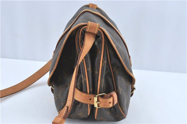 Auth Louis Vuitton Monogram Saumur 30 Shoulder Cross Body Bag M42256 LV J1682