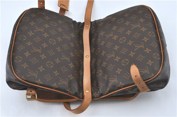 Auth Louis Vuitton Monogram Saumur 30 Shoulder Cross Body Bag M42256 LV J1682