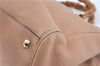 Authenic GUCCI Bamboo Shopper Medium 2Way Shoulder Hand Bag Leather Beige J1686
