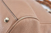 Authenic GUCCI Bamboo Shopper Medium 2Way Shoulder Hand Bag Leather Beige J1686