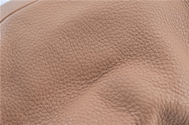 Authenic GUCCI Bamboo Shopper Medium 2Way Shoulder Hand Bag Leather Beige J1686