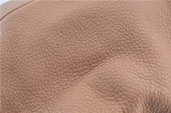 Authenic GUCCI Bamboo Shopper Medium 2Way Shoulder Hand Bag Leather Beige J1686