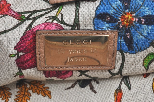 Authenic GUCCI Bamboo Shopper Medium 2Way Shoulder Hand Bag Leather Beige J1686