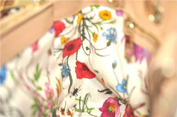 Authenic GUCCI Bamboo Shopper Medium 2Way Shoulder Hand Bag Leather Beige J1686