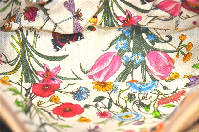 Authenic GUCCI Bamboo Shopper Medium 2Way Shoulder Hand Bag Leather Beige J1686