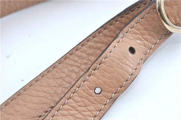 Authenic GUCCI Bamboo Shopper Medium 2Way Shoulder Hand Bag Leather Beige J1686