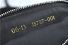 Authentic FENDI Zucca Hand Bag Purse Nylon Leather Black J1689