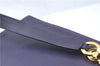 Authentic Ferragamo Gancini Leather Shoulder Hand Bag Purse Purple J1695