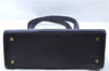 Authentic Ferragamo Gancini Leather Shoulder Hand Bag Purse Purple J1695