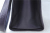 Authentic Ferragamo Gancini Leather Shoulder Hand Bag Purse Purple J1695