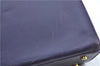 Authentic Ferragamo Gancini Leather Shoulder Hand Bag Purse Purple J1695