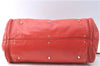 Authentic Chloe Paddington Leather Hand Bag Purse Red J1702