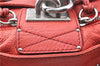 Authentic Chloe Paddington Leather Hand Bag Purse Red J1702