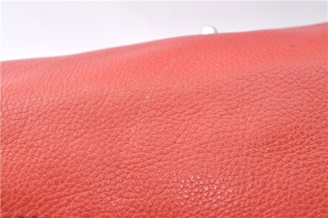 Authentic Chloe Paddington Leather Hand Bag Purse Red J1702