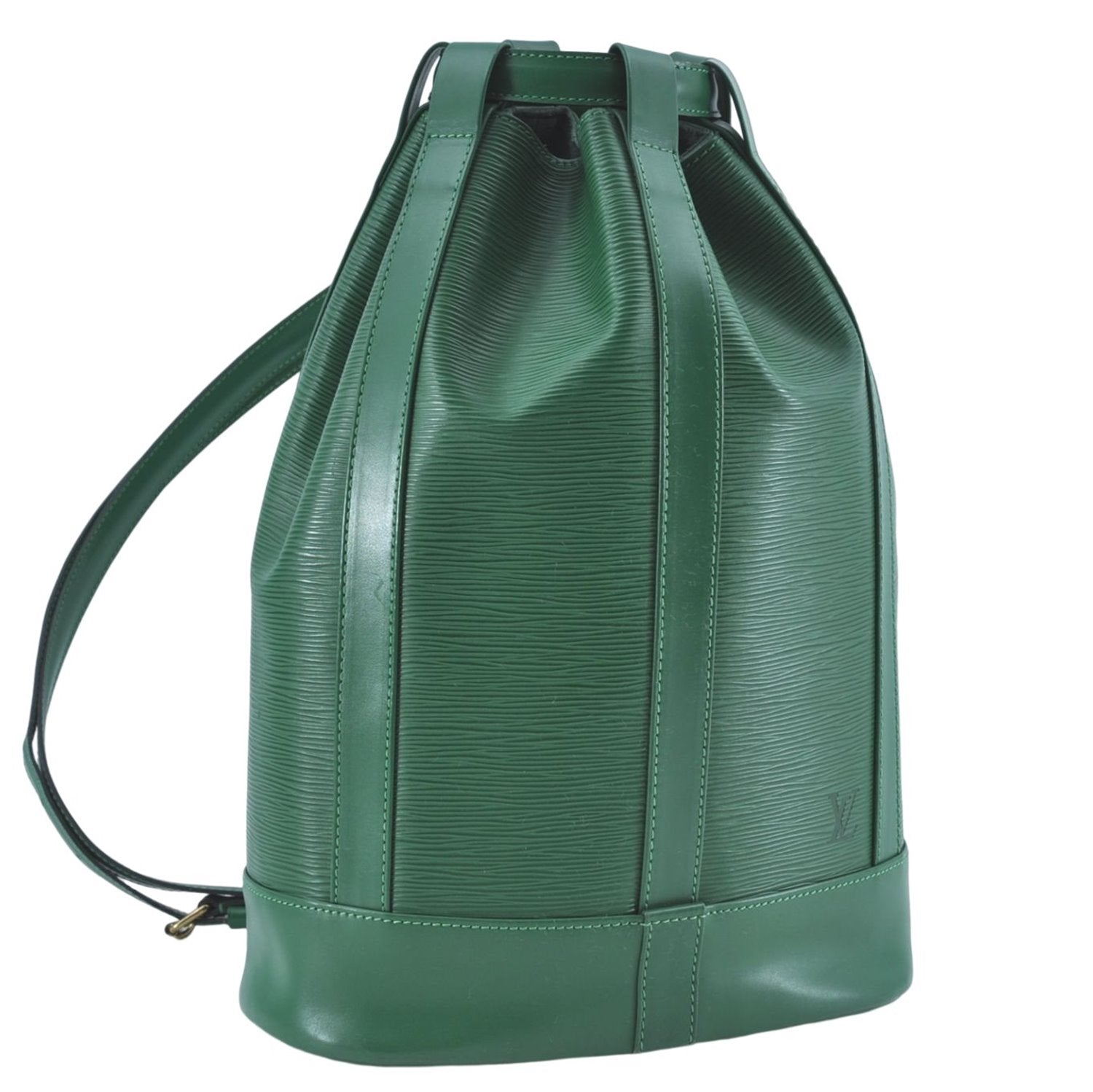 Authentic Louis Vuitton Epi Randonnee PM Shoulder Bag Green M52354 LV J1721