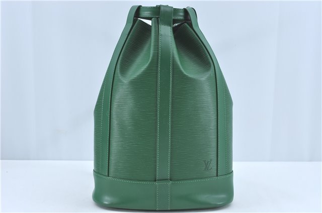 Authentic Louis Vuitton Epi Randonnee PM Shoulder Bag Green M52354 LV J1721