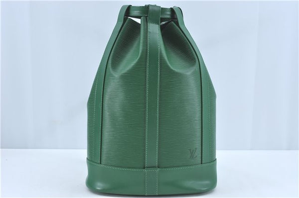 Authentic Louis Vuitton Epi Randonnee PM Shoulder Bag Green M52354 LV J1721