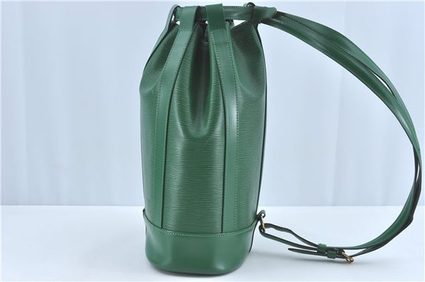 Authentic Louis Vuitton Epi Randonnee PM Shoulder Bag Green M52354 LV J1721