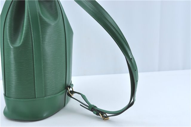 Authentic Louis Vuitton Epi Randonnee PM Shoulder Bag Green M52354 LV J1721