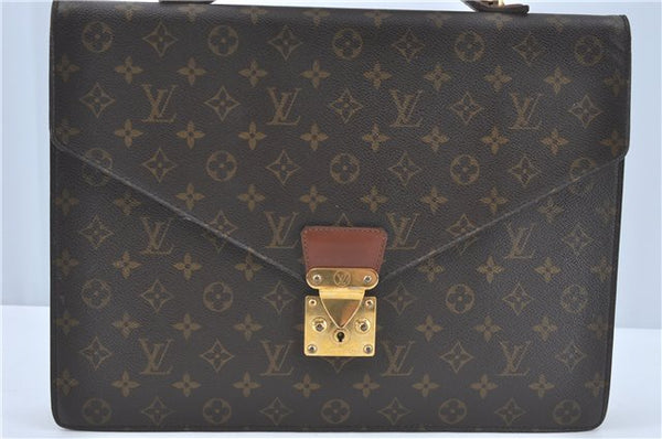 Auth Louis Vuitton Monogram Porte Documents Bandouliere M53338 Briefcase J1723