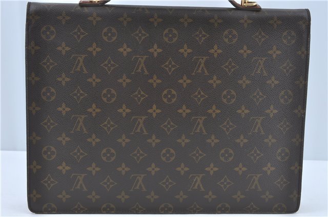 Auth Louis Vuitton Monogram Porte Documents Bandouliere M53338 Briefcase J1723