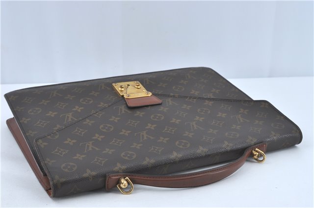 Auth Louis Vuitton Monogram Porte Documents Bandouliere M53338 Briefcase J1723