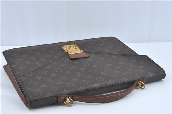 Auth Louis Vuitton Monogram Porte Documents Bandouliere M53338 Briefcase J1723