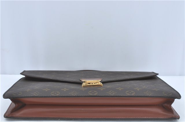 Auth Louis Vuitton Monogram Porte Documents Bandouliere M53338 Briefcase J1723