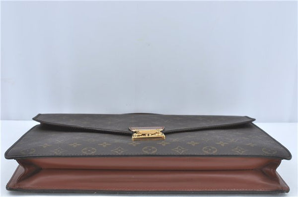 Auth Louis Vuitton Monogram Porte Documents Bandouliere M53338 Briefcase J1723
