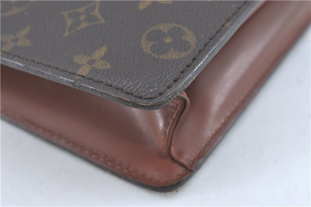 Auth Louis Vuitton Monogram Porte Documents Bandouliere M53338 Briefcase J1723