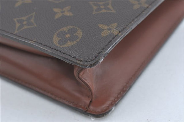 Auth Louis Vuitton Monogram Porte Documents Bandouliere M53338 Briefcase J1723