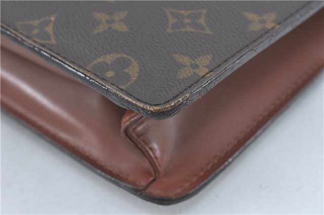 Auth Louis Vuitton Monogram Porte Documents Bandouliere M53338 Briefcase J1723