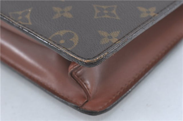 Auth Louis Vuitton Monogram Porte Documents Bandouliere M53338 Briefcase J1723