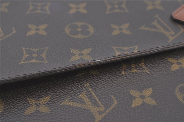 Auth Louis Vuitton Monogram Porte Documents Bandouliere M53338 Briefcase J1723