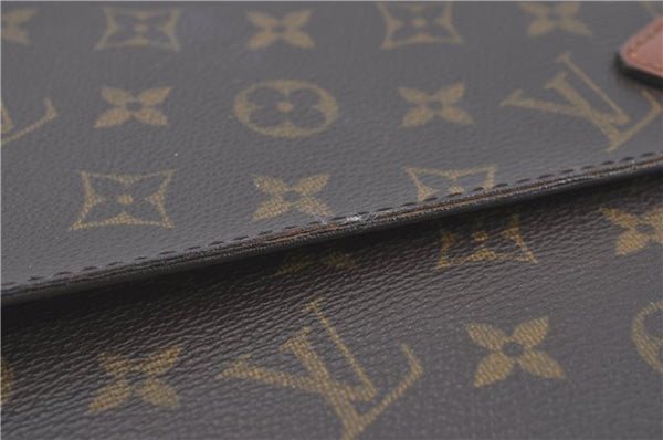 Auth Louis Vuitton Monogram Porte Documents Bandouliere M53338 Briefcase J1723