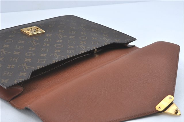 Auth Louis Vuitton Monogram Porte Documents Bandouliere M53338 Briefcase J1723