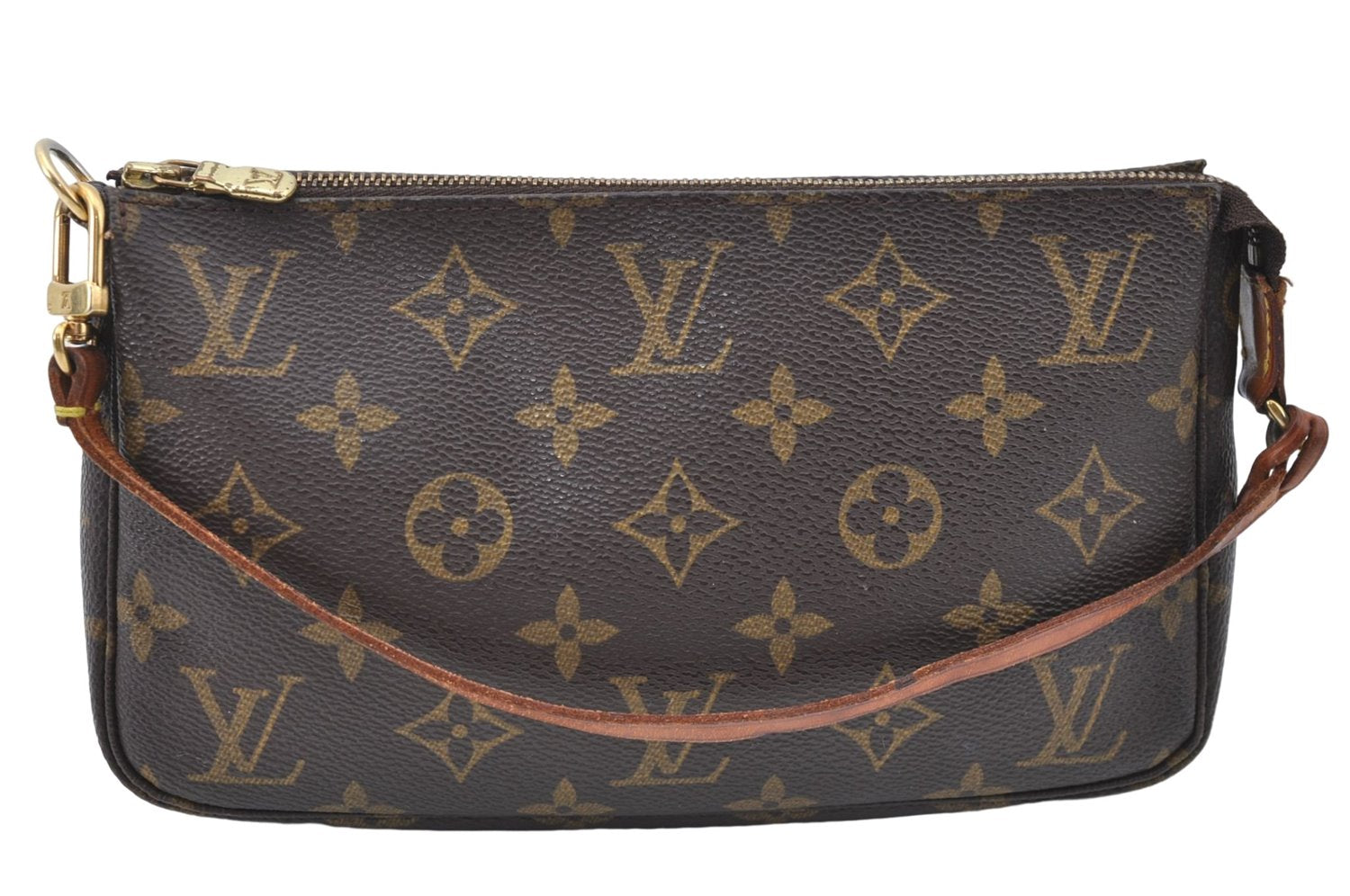 Authentic Louis Vuitton Monogram Pochette Accessoires Pouch M51980 LV J1727