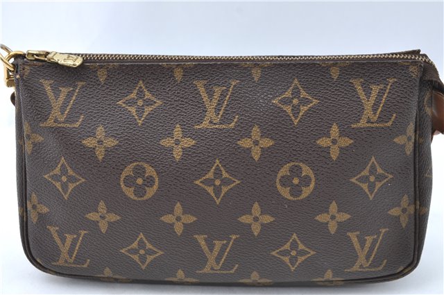 Authentic Louis Vuitton Monogram Pochette Accessoires Pouch M51980 LV J1727