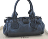 Authentic Chloe Paddington Leather Shoulder Hand Bag Blue J1734