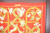 Authentic HERMES Carre 90 Scarf "Caraibes" Silk Red J1747