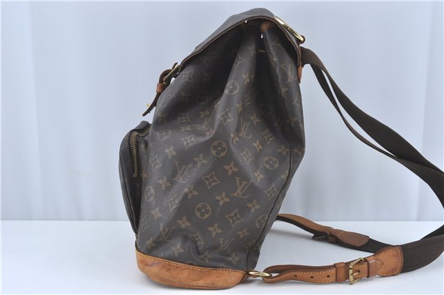Authentic Louis Vuitton Monogram Montsouris GM Backpack M51135 LV J1750